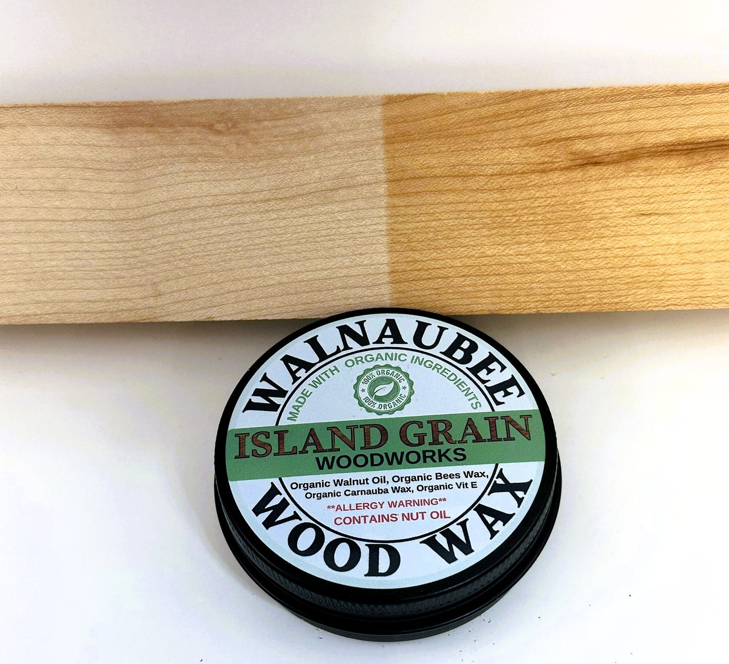 Walnaubee Wood Wax | Organic Food-Safe Wood Conditioner & Finish