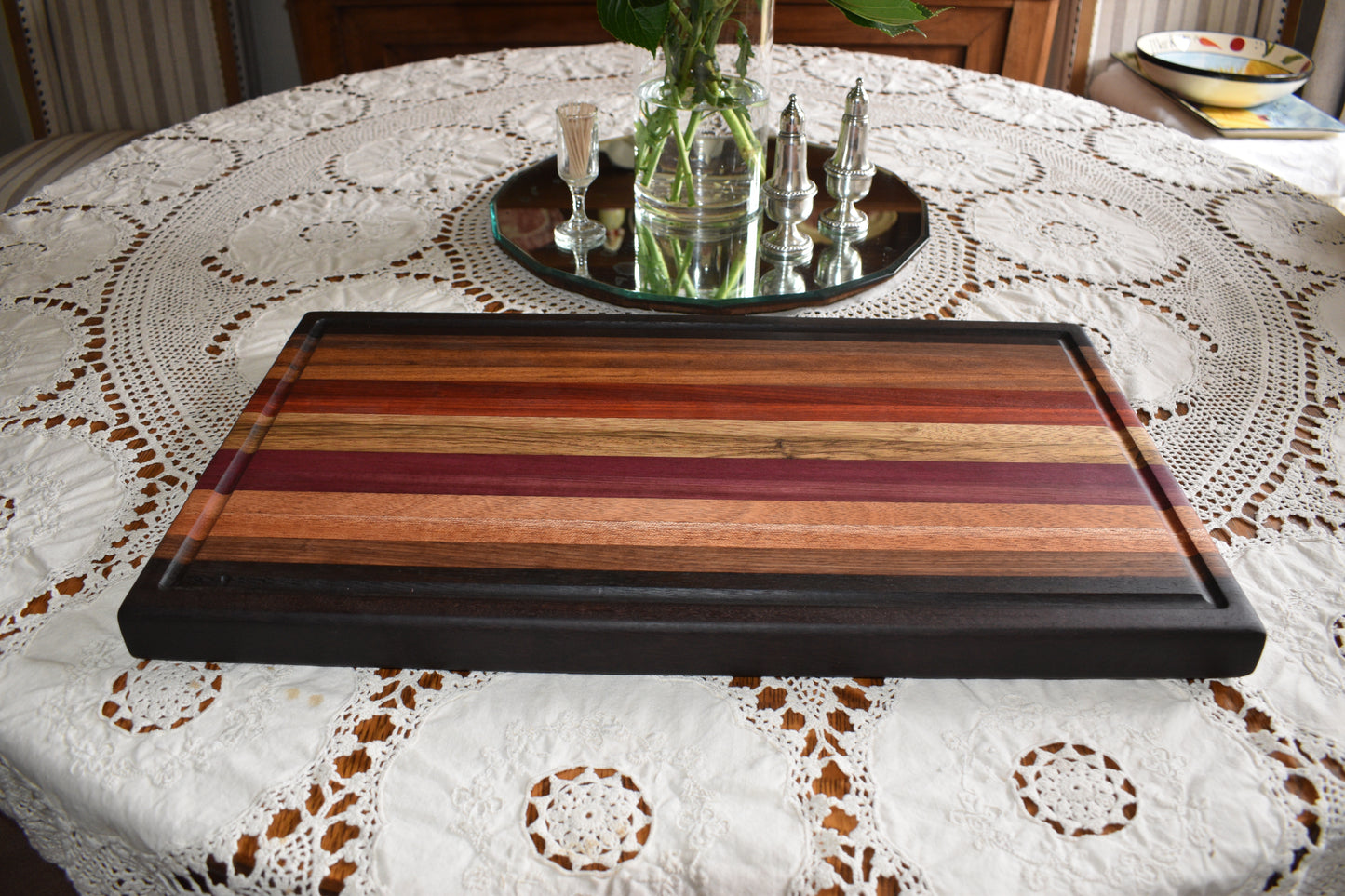 Exotic wood cutting board