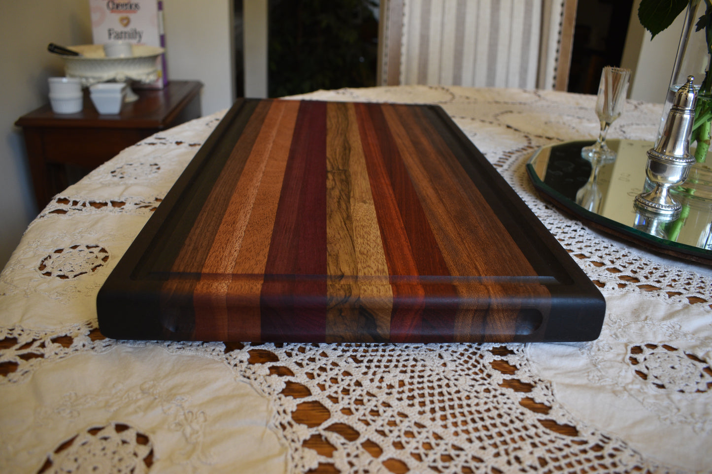 Exotic wood cutting board
