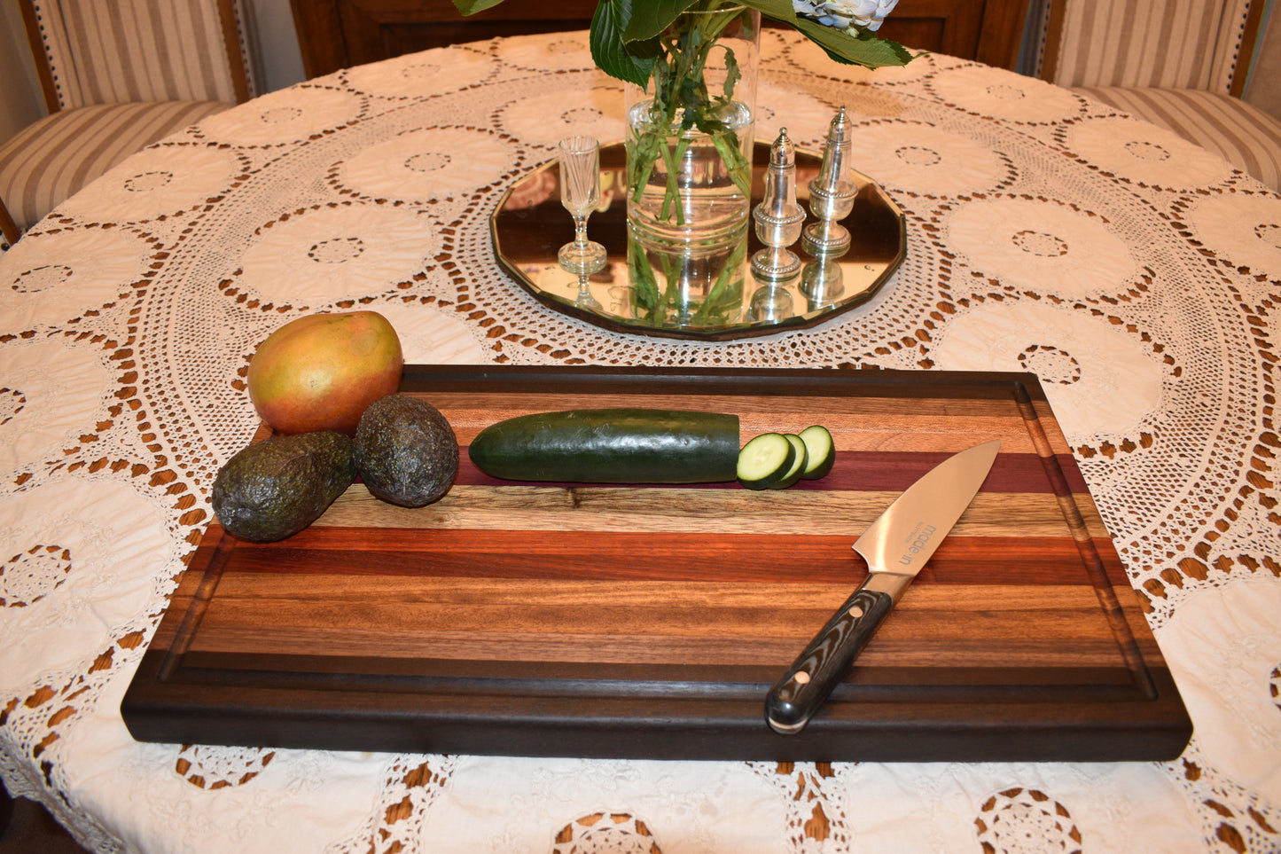Exotic wood cutting board