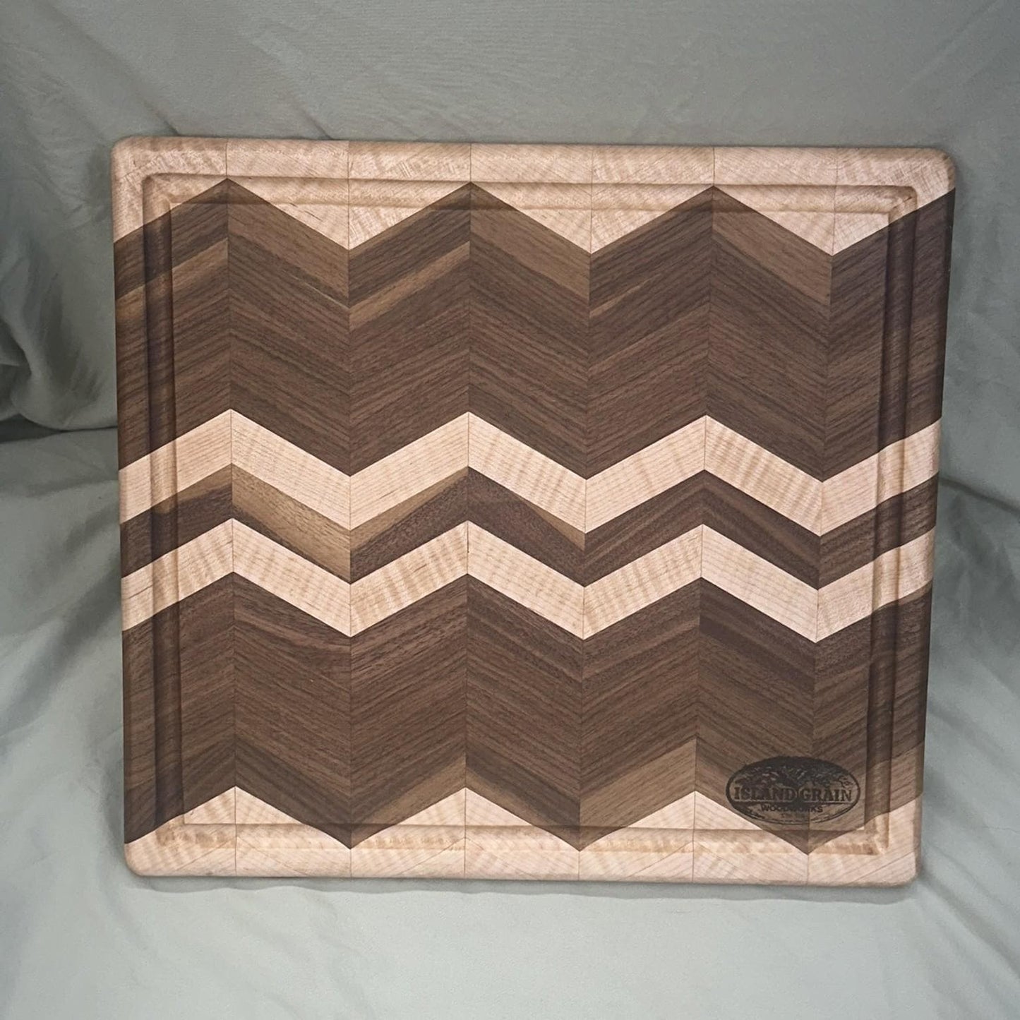 Hardwood 3D Chevron Cutting Board